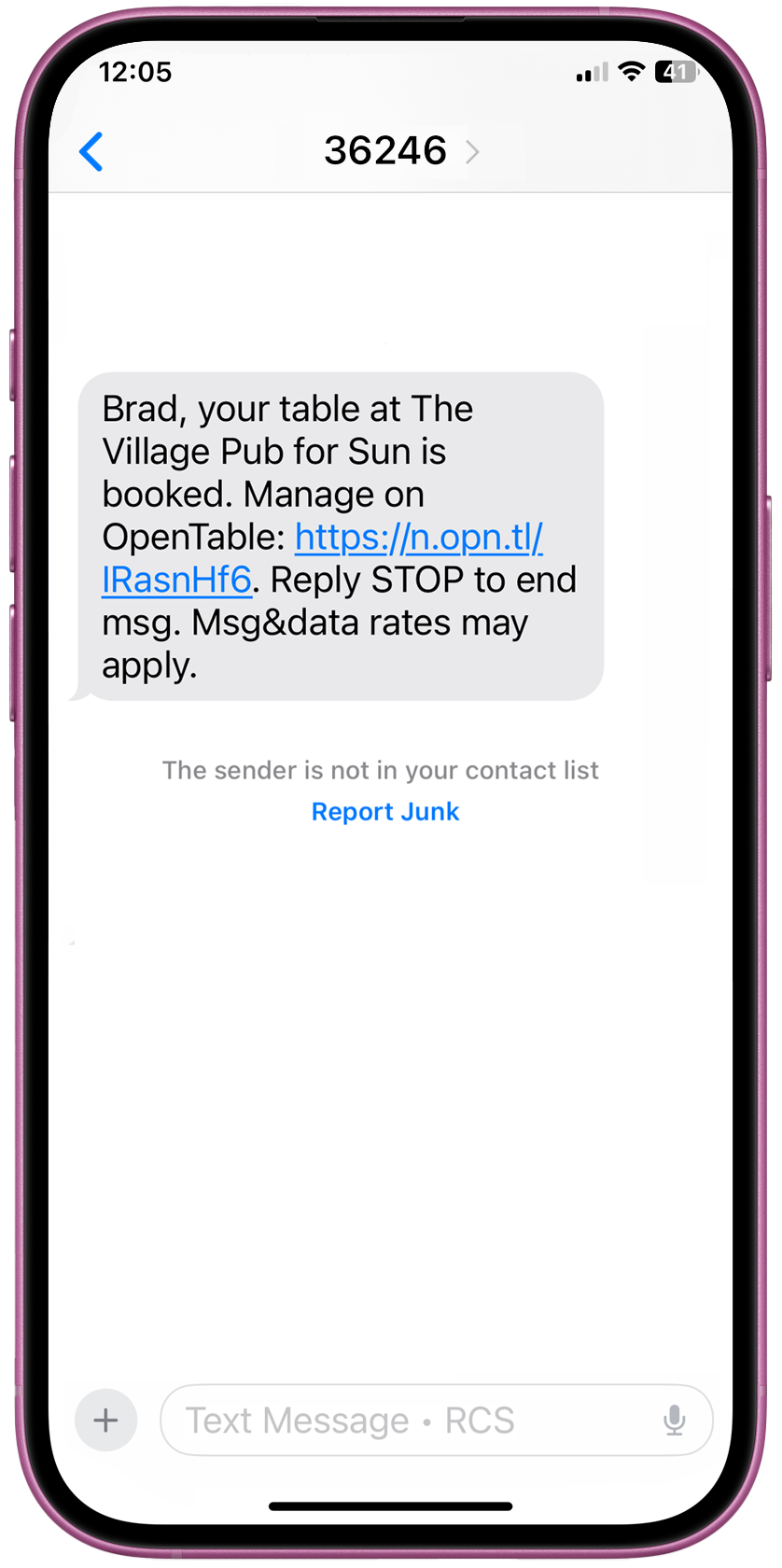 Textsite Appointment